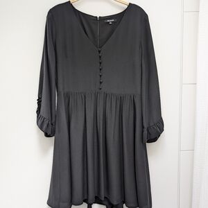 Madewell Black Silk Dress